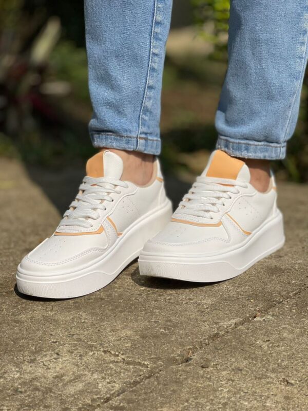 Tenis White Orange